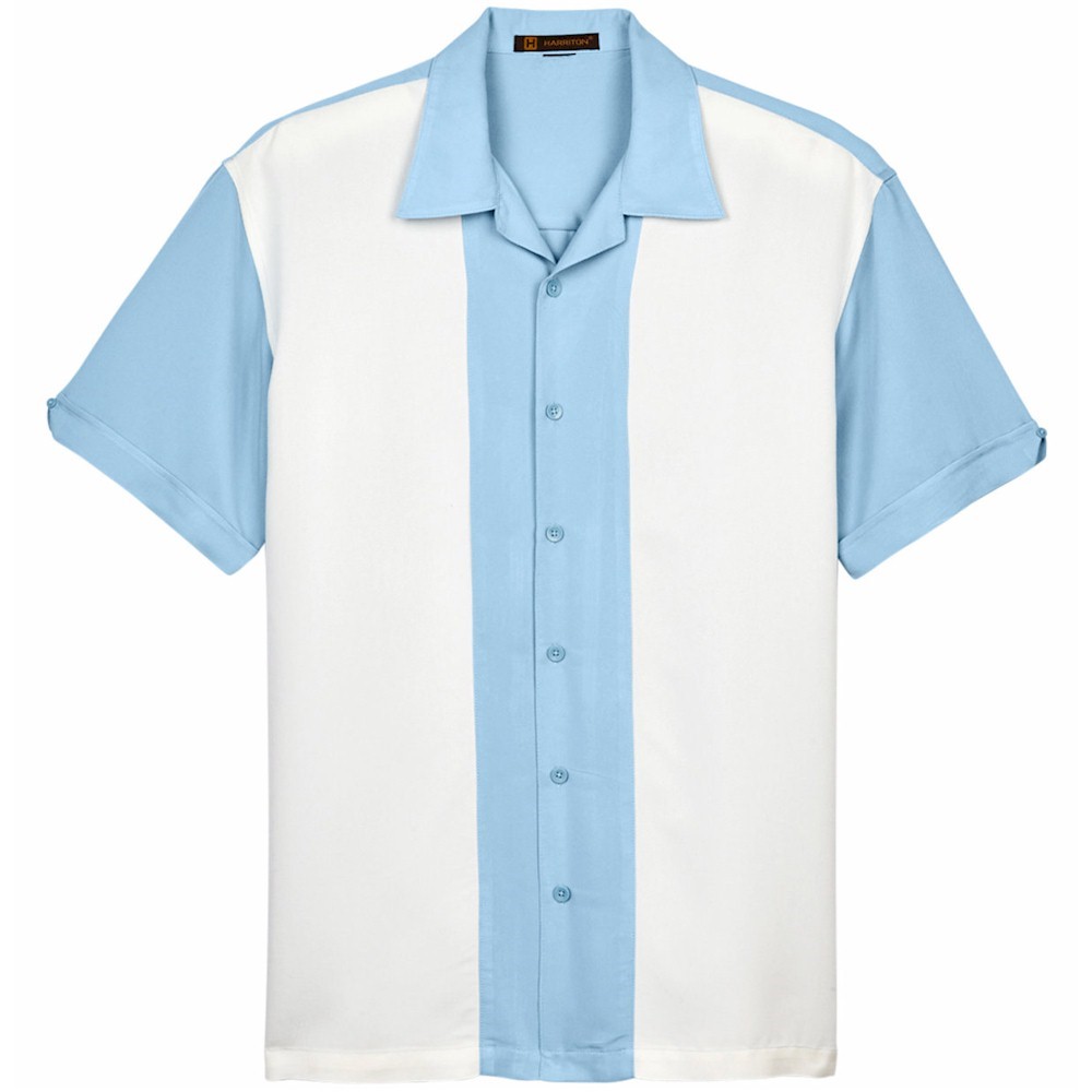 Harriton Two-Tone Bahama Cord Camp Shirt